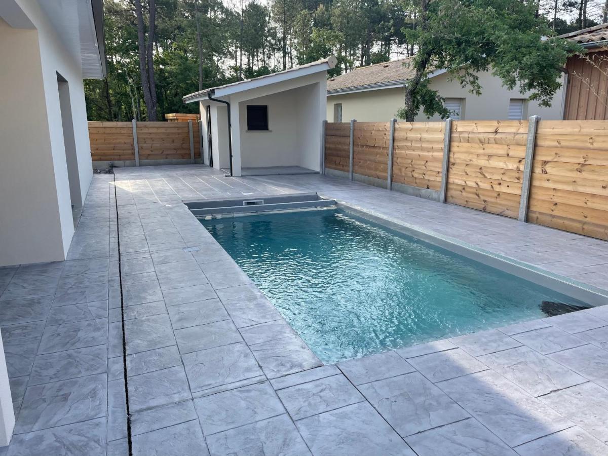 Villa Lacanau avec piscine chauffée Esterno foto