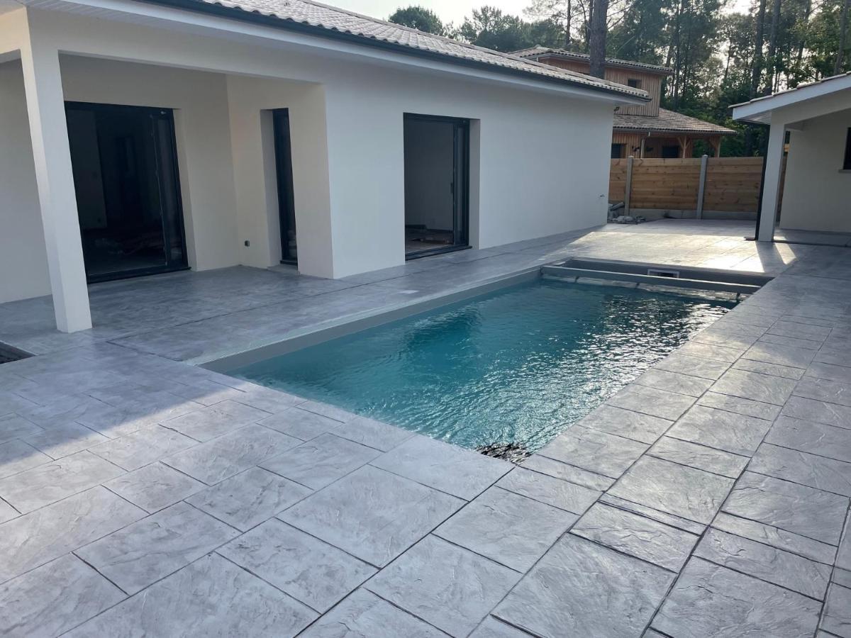 Villa Lacanau avec piscine chauffée Esterno foto